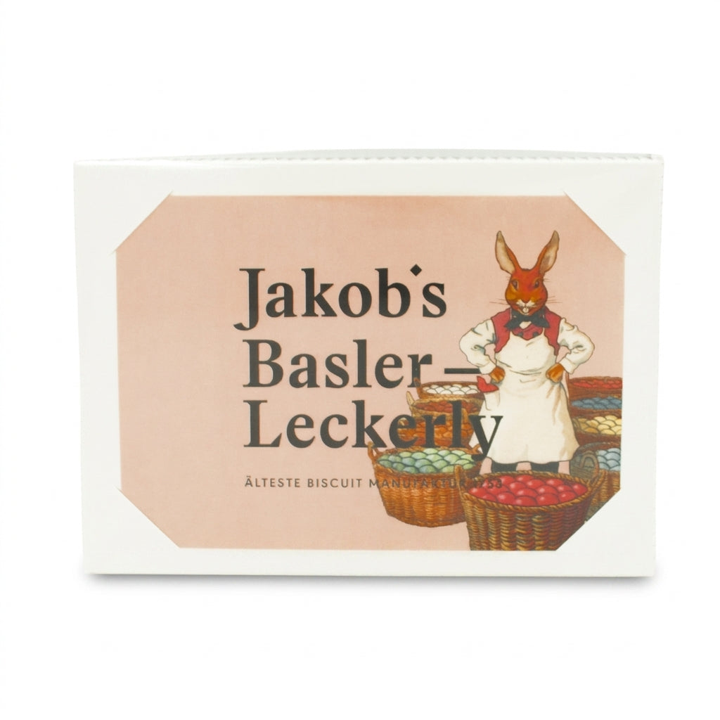 Oster Postkarten-Box: Nostalgiehase rosa