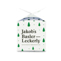 Glücksböxli mit Tannenbäume - befüllt mit Jakob's Basler Leckerly