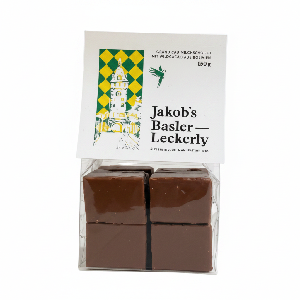 Basler Läckerli mit Wild Cacao Milchschoggi